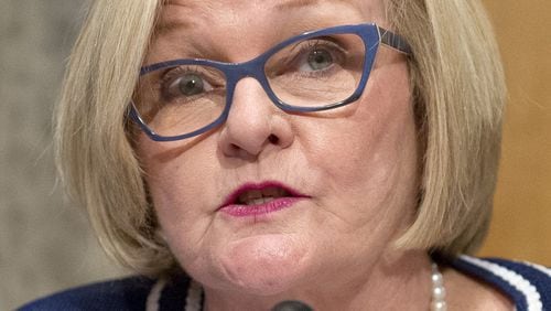 U.S. Sen. Claire McCaskill, D-Mo., shown here at a Senate Committee on Homeland Security and Governmental Affairs hearing in September, wants a crackdown on fentanyl coming into the country illegally. (Ron Sachs/CNP/Zuma Press/TNS)