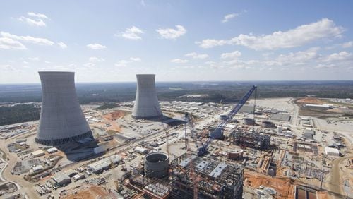 Plant Vogtle Units 3 and 4 under construction near Augusta. Photo: Georgia Power