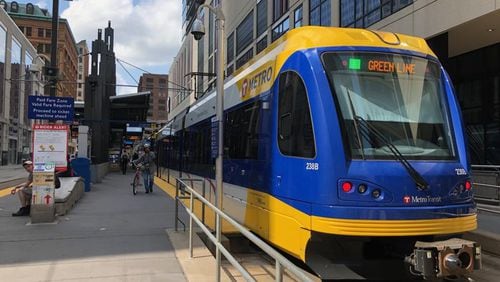 MARTA's plans for Atlanta include 29 miles of light rail, like this line in Minneapolis.