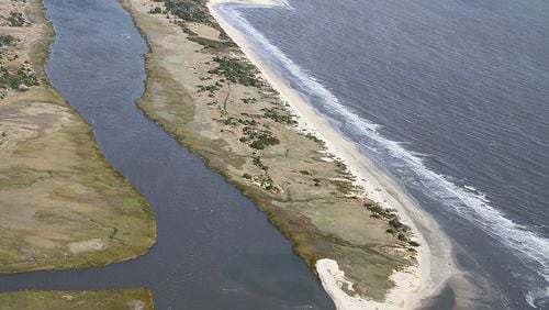 The Sea Island “spit” of land. Photo: James Holland.