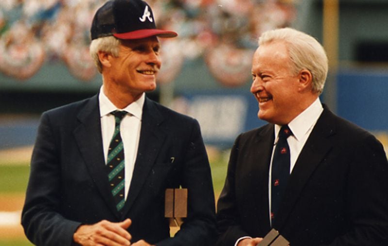 Bill Bartholomay  led a group that bought the Milwaukee Braves in 1962 and engineered the team’s move to Atlanta in 1966. He eventually sold the team to Ted Turner (left)  in 1976. 
