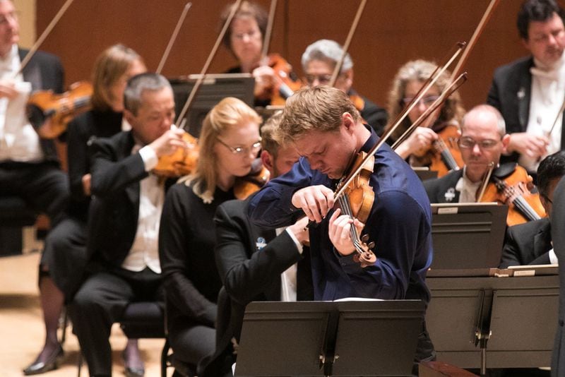 Concertmaster David Coucheron and the Atlanta Symphony Orchestra perform Prokofiev’s “Violin Concerto No. 1.” (Jeff Roffman)