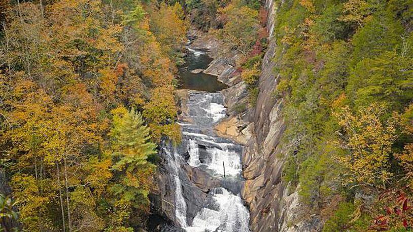 Tallulah Falls is made up of six waterfalls in Tallulah Gorge State Park.