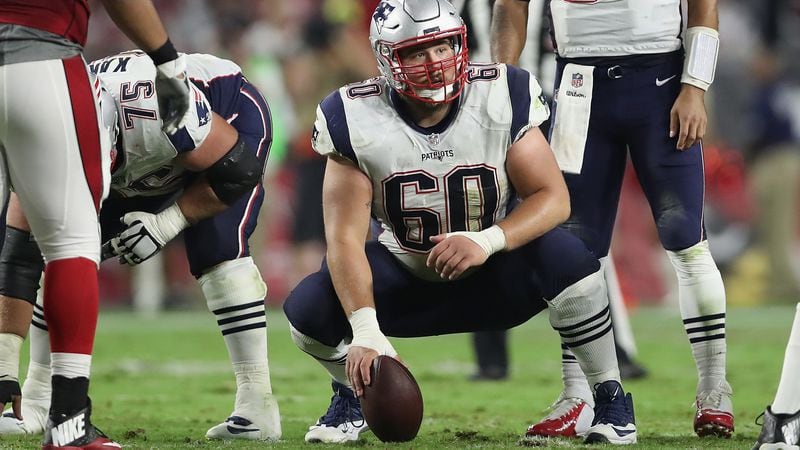 Center David Andrews, who went undrafted out of Georgia, signed with the Patriots in 2015.
