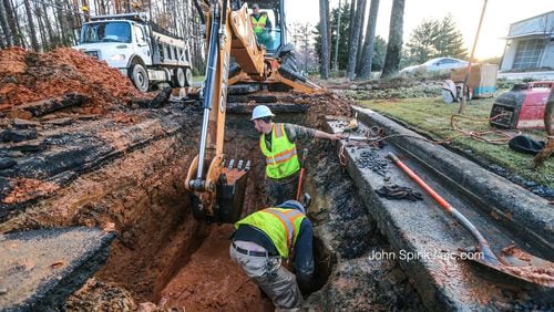 South Old Peachtree Road in Gwinnett County closed for hours Tuesday after a water main break.