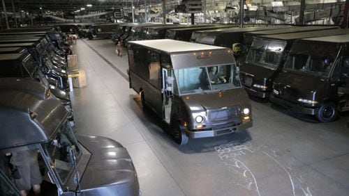 UPS said it expects a record number of return shipments in the post-holiday season. The return packages are among 750 million packages UPS expects to deliver between Thanksgiving and New Year’s Eve. BOB ANDRES /BANDRES@AJC.COM File Photo