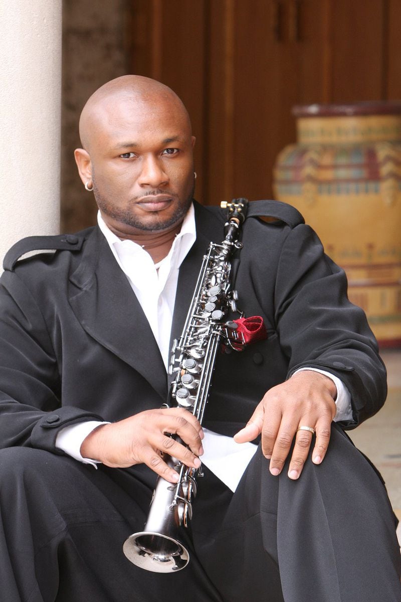 Atlantan Antonio Allen, a soprano saxophonist, has several CDs to his credit, including several jazz and gospel compilations. Allen invited Ryan Kilgore and Trey Daniels to join him for “Saxy,” a Mother’s Day Tribute concert May 14 in Jonesboro. CONTRIBUTED BY WWW.ANTONIOALLEN.NET
