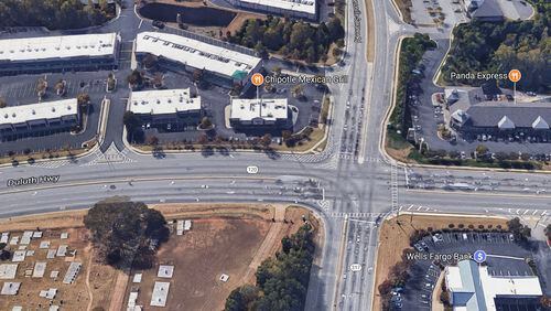 Gwinnett County has approved intersection improvements at Lawrenceville-Suwanee and S.R. 120/Duluth Highway. Google Maps