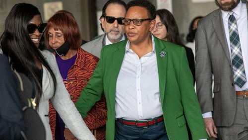 Sentencing for Pastor Mitzi Bickers, who was convicted in March on nine of 12 federal charges related to a cash-for-contracts scheme at Atlanta City Hall, has been rescheduled to early September. (Jenni Girtman for The Atlanta Journal-Constitution)