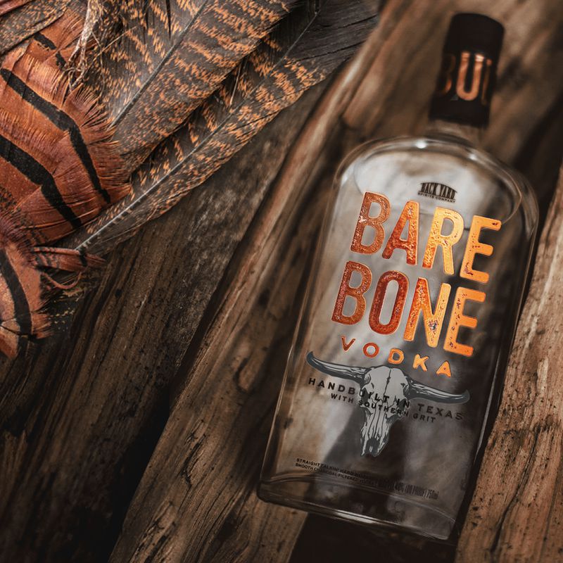 Bare Bone touts its vodka as being  "for bourbon lovers." Courtesy of Bare Bone Distillery