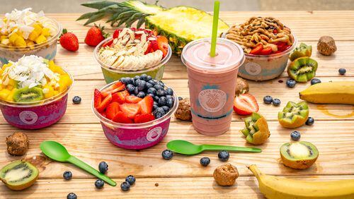 Playa Bowls will start serving up smoothie bowls and other fruit-filled items Friday at its newest store in Peachtree Corners. (Courtesy of Playa Foods)