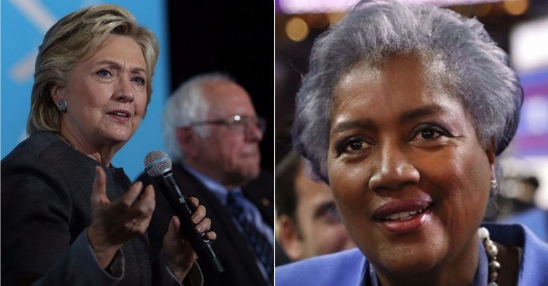 Donna Brazile (right) has written a book about the 2016 presidential election, which featured Hillary Clinton and Bernie Sanders vying in the Democratic primaries.