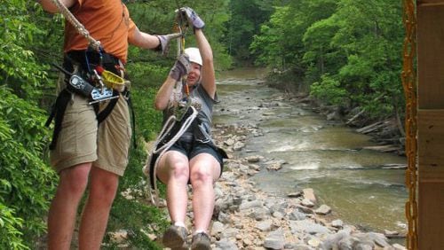 Historic Banning Mills has a zip line over scenic Snake Creek Gorge.