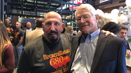 Chris Dimino with the Fan contributor Dan Reeves.