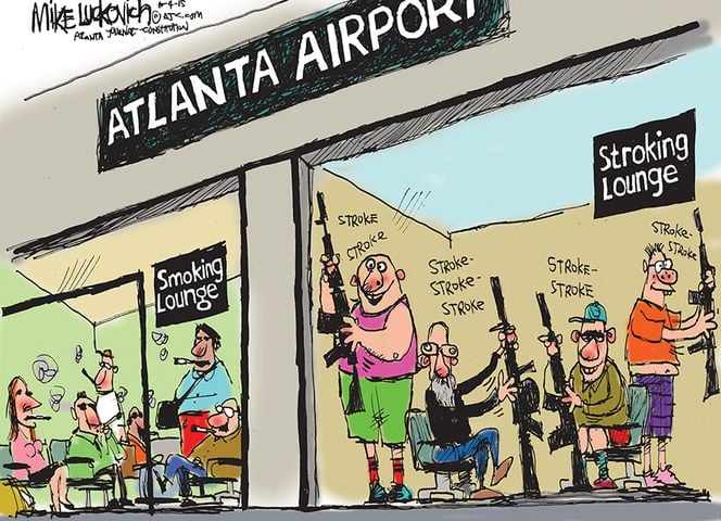 Mike Luckovich: Lock and load