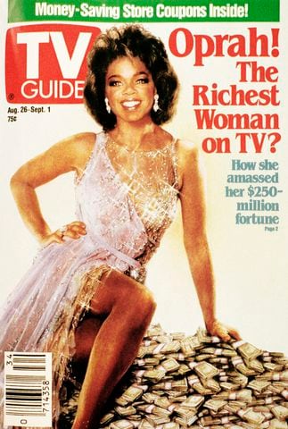 Oprah Winfrey then and now