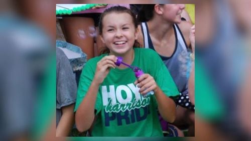 Harrison High School sophomore Joelle Dalgleish was struck and killed by a tree during a camping trip over the weekend.