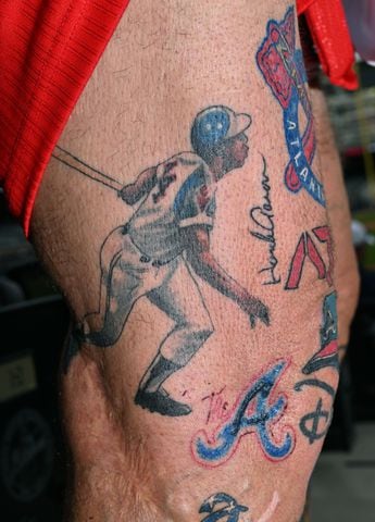 Steve Disney and his Braves tattoos