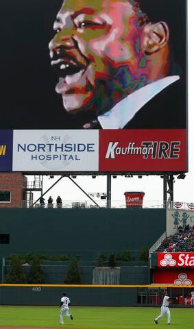 Photos: Braves honor Martin Luther King, then beat Nationals