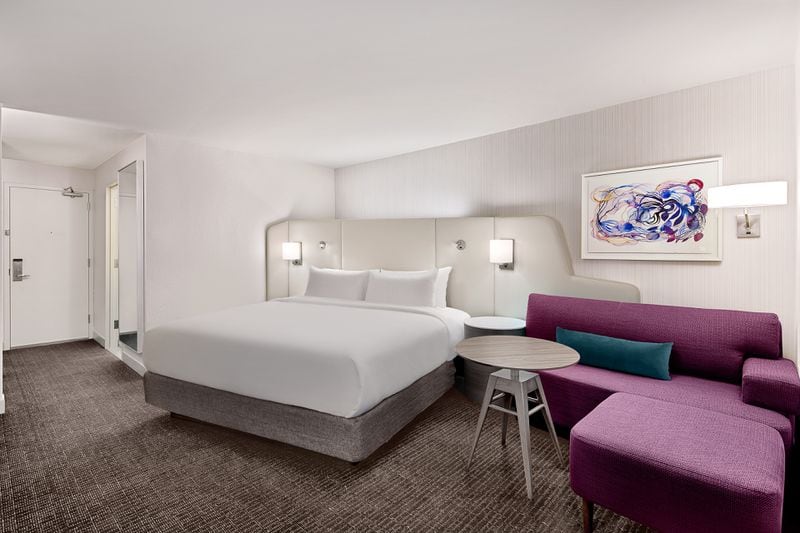 The hotel guest rooms will feature the new WorkLife Room design, which recently won a Utility Patent.