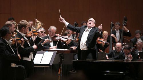Robert Spano will kick of the ASO’s 75th anniversary season in September with selections from Wagner, Higdon, Wieniawski and Sarasate. Contributed by Jeff Roffman