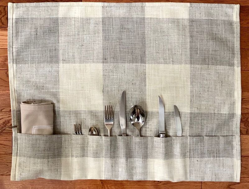 In order to limit table contact with guests, Bacchanalia will pre-roll all the utensils needed for the entire meal into specially made linens with slots for each silverware item. CONTRIBUTED BY ANNE QUATRANO
