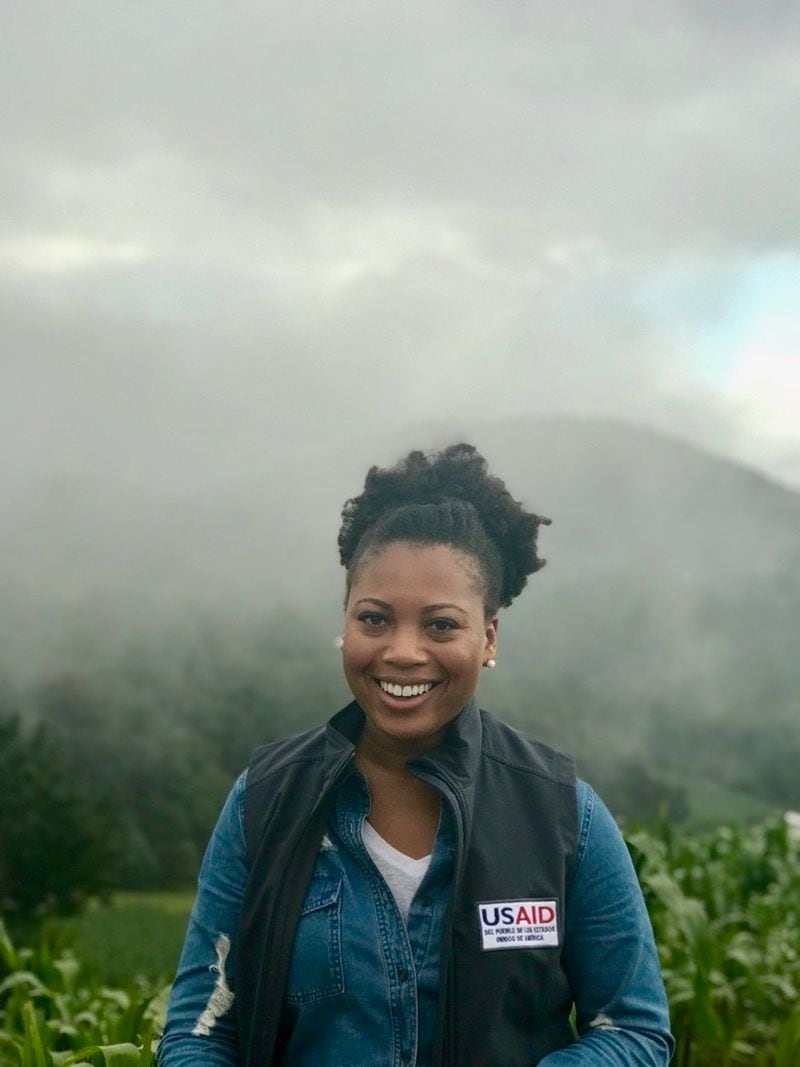 La’Nita Johnson, shown in the mountains of Guatemala, now works as a foreign service officer specializing in education. (Courtesy of La’Nita Johnson)