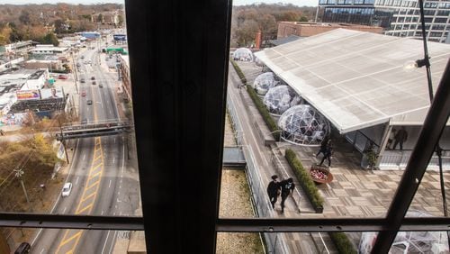 Mailchimp, which agreed to a $12 billion sale on Monday, was expected to move its headquarters at Ponce City Market to a new development along the Beltline. Photo was taken from the Roof Top at Ponce City Market (Jenni Girtman for The Atlanta Journal-Constitution)