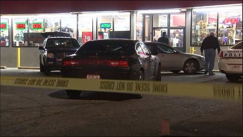 The owner, an employee and a robbery suspect were shot and killed Friday night at a liquor store in College Park.