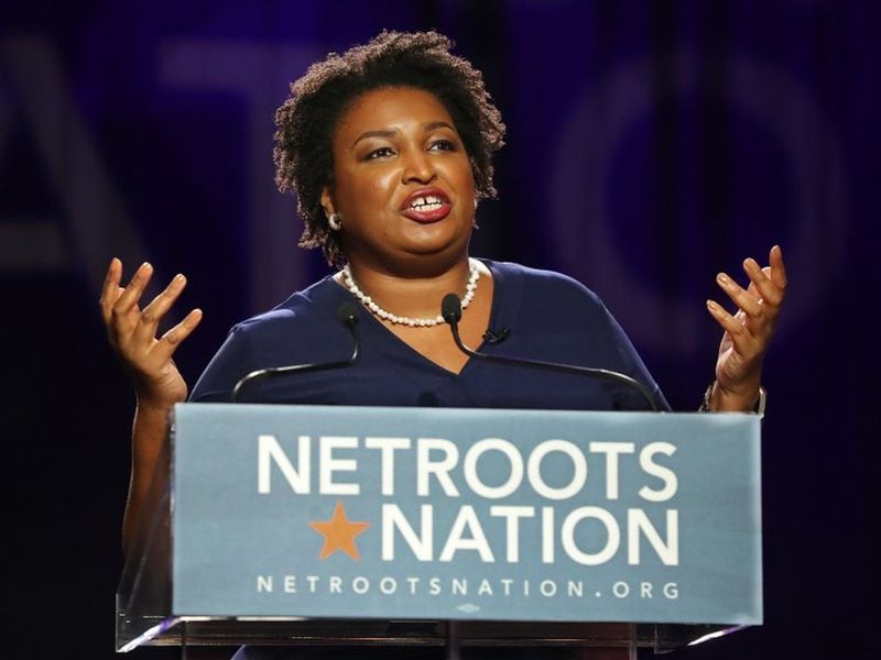 Democratic gubernatorial candidate Stacey Abrams, the Georgia Legislature’s House minority leader, got a lot of love at the Netroots Nation convention last week in Atlanta. AJC photo by Curtis Compton