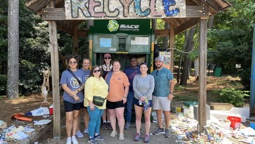 Volunteers from Kirschner & Company are some of the people Keep North Fulton Beautiful would like to hear from via an online survey. (Courtesy Keep North Fulton Beautiful)