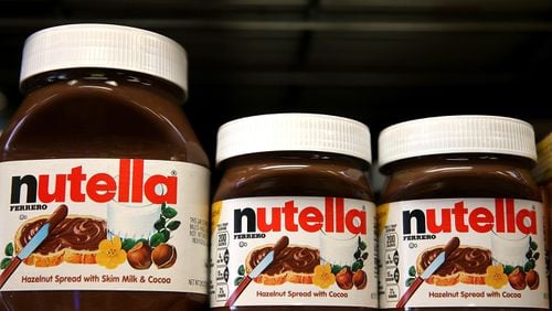 Jars of Nutella were a hot item in France.
