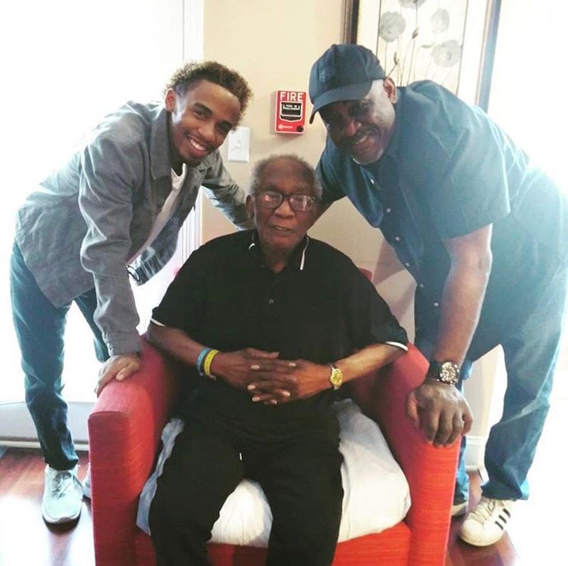 When Darryl Harris picked up his 92-year-old father Clarence R. Harris, seen here with family members, from Dunwoody Health and Rehabilitation, Darryl found his father couldn’t even stand and had lost at least 20 pounds. (Photo courtesy of the family)