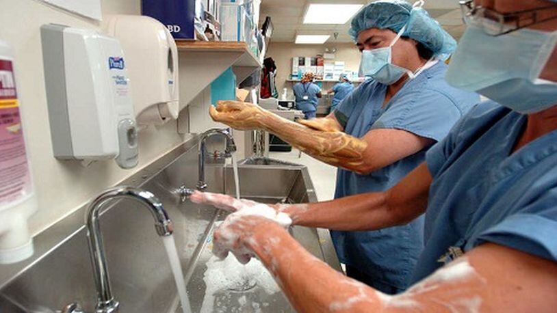 Hand hygiene by healthcare workers is an essential part of protecting hospital patients from infections.