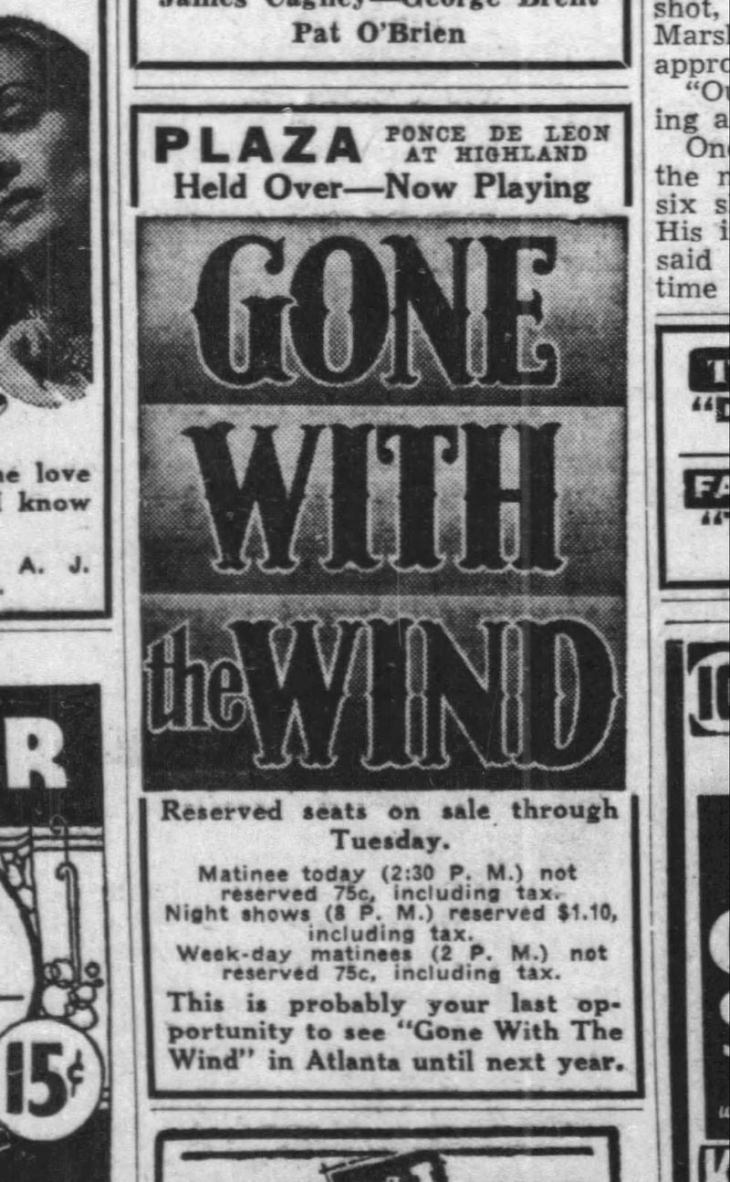 An ad in The Atlanta Constitution on June 2, 1940. 