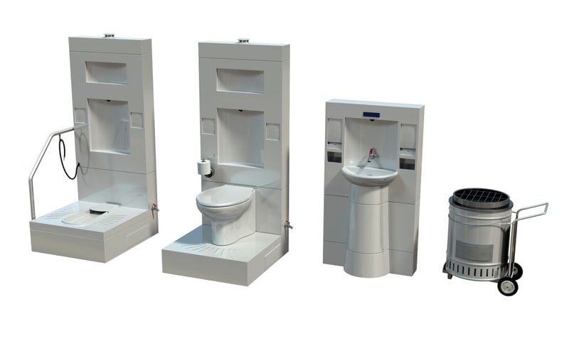 Teams of engineers have produced various prototypes of self-contained toilets. The toilets process waste internally and could save billions of gallons of excrement from being dumped into streams, ditches or fields in developing countries. Courtesy of Georgia Tech.