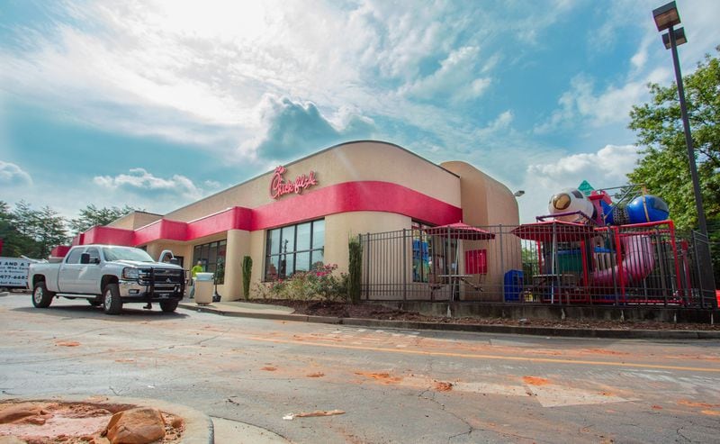 The Chick-fil-A on North Druid Hills Road NE opened in 1986. It was the chain's first stand-alone location.