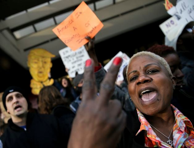 Atlanta Airport protests over immigration limits