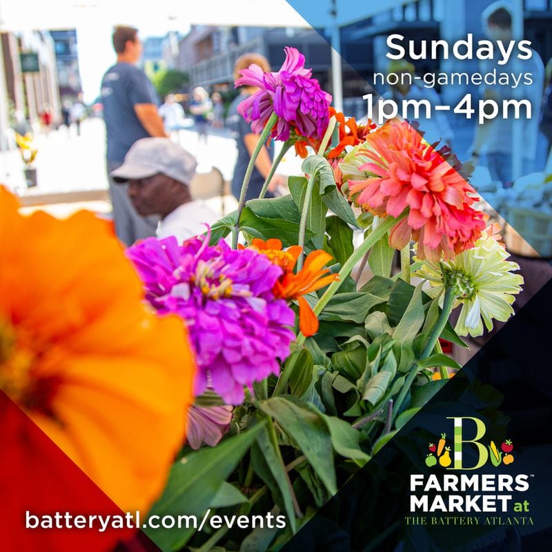 Shop for prepared foods, flowers, artisan bread and more at The Battery Atlanta’s Farmers Market.