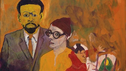 Bob Thompson's "LeRoi Jones and his Family," (1964), oil on canvas.
Courtesy of High Museum of Art / Cathy Carver. Hirshhorn Museum and Sculpture Garden