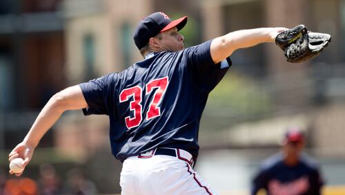 Andrew Albers is 6-0 with a 0.98 ERA in his last eight starts for the Gwinnett Braves.  Chad Rhym/ chad.rhym@ajc.com