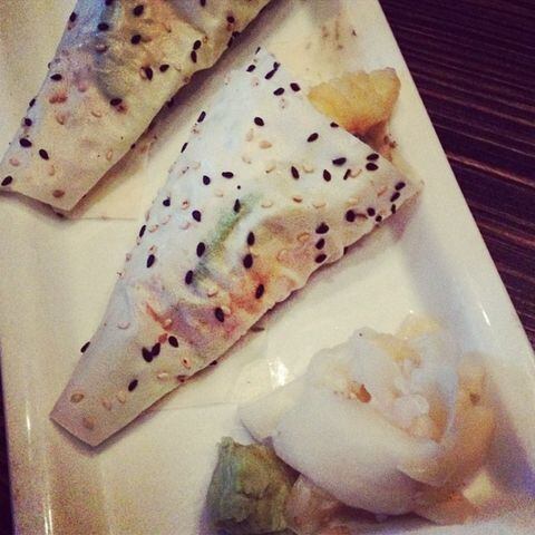"The spicy shrimp and spicy tuna hand rolls are RA Sushi are Alex's favorite special! Wrapped in soy paper with avocado and cucumber. #ajcwheretoeat" -- photo submitted by @mla_moments on Instagram