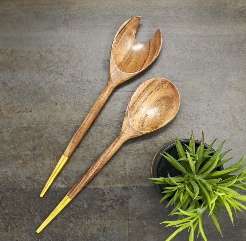 Handmade serving spoons from World Vision Fund. Courtesy of World Vision