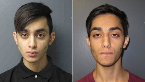 Hasher Jallal Taheb, 21, is shown in these two photos