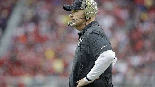 Falcons coach Dan Quinn's team faces a tough schedule. (AP Photo)