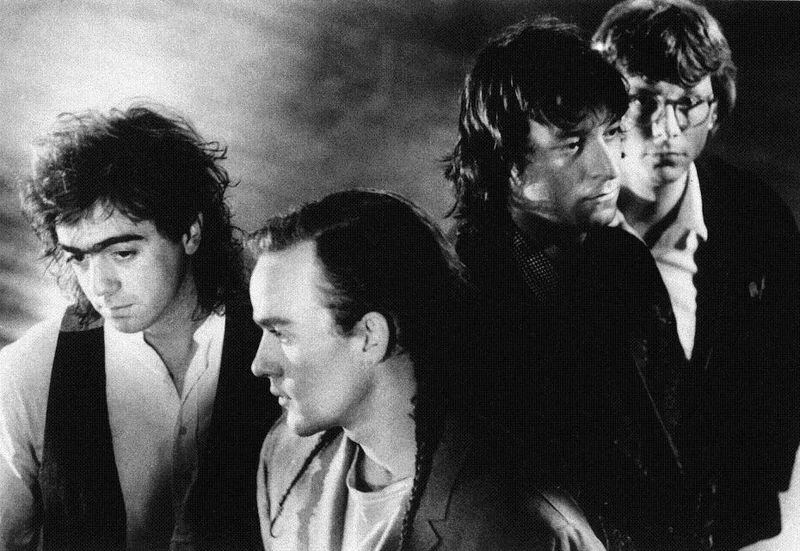 In this photo released by Warner Bros. Records, alternative rock band R.E.M. is shown, 1988, when they released their album "Green." From left to right: Bill Berry, Michael Stipe, Peter Buck and Mike Mills. (AP Photo/Warner Bros.) R.E.M.