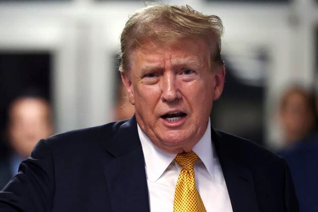 Former President Donald Trump told a Pittsburgh television station this week that his campaign is "looking" at potential restrictions on birth control. “I’m going to have a policy on that very shortly,” he said. (Michael M. Santiago/Pool Photo via AP)