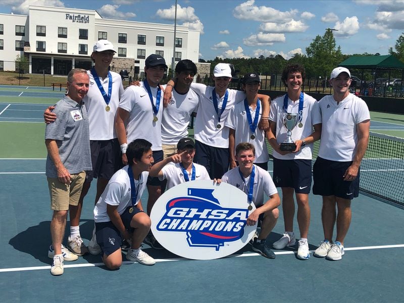 The Pace Academy boys won the 2022 GHSA Class 2A tennis championship.