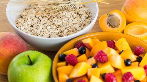 Foods containing fiber, like whole-grain products and fruit, and very helpful to your body. (Dreamstime)