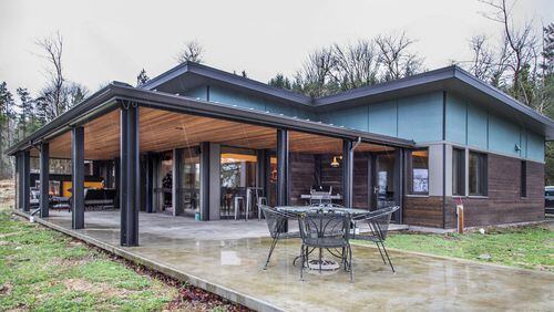 Delphi Haus near Olympia (aka “home” to Kelly and Laura Lewis), designed by architect Tessa Smith of Artisans Group, won two national awards from the Passive House Institute US in 2017: Best Single-Family Passive House and Best Project by a Young Professional. (Steve Ringman/Seattle Times/TNS)